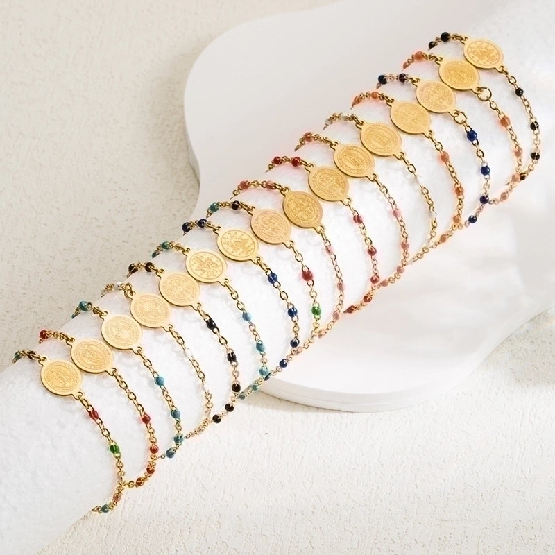 3 Pieces Ethnic Style Virgin Mary 304 Stainless Steel Stainless Steel Bracelets In Bulk