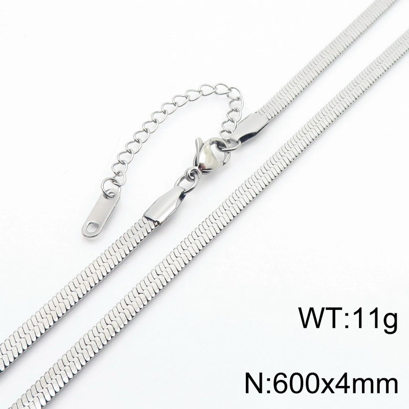 Minimalist Geometric 304 Stainless Steel 18K Gold Plated Necklace