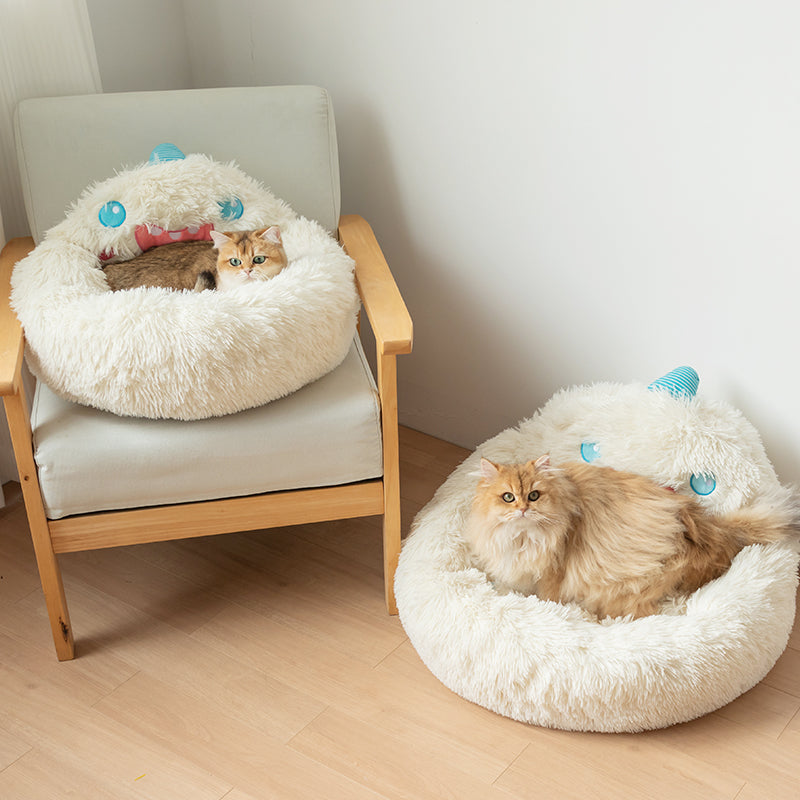 Snow Monster Cat Bed