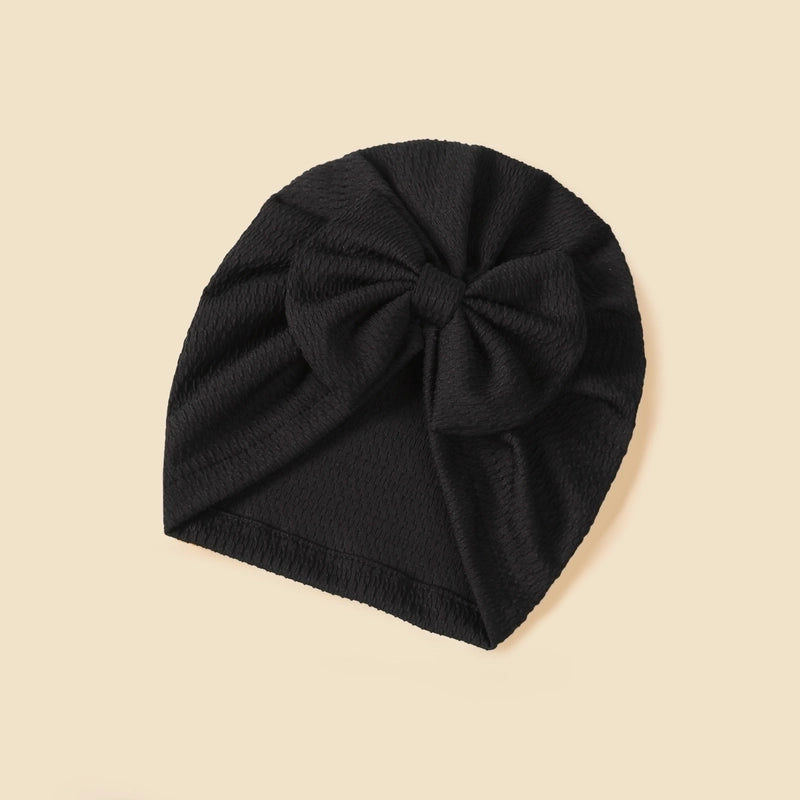 Baby Girl's Baby Boy's Minimalist Solid Color Bow Knot Baby Hat