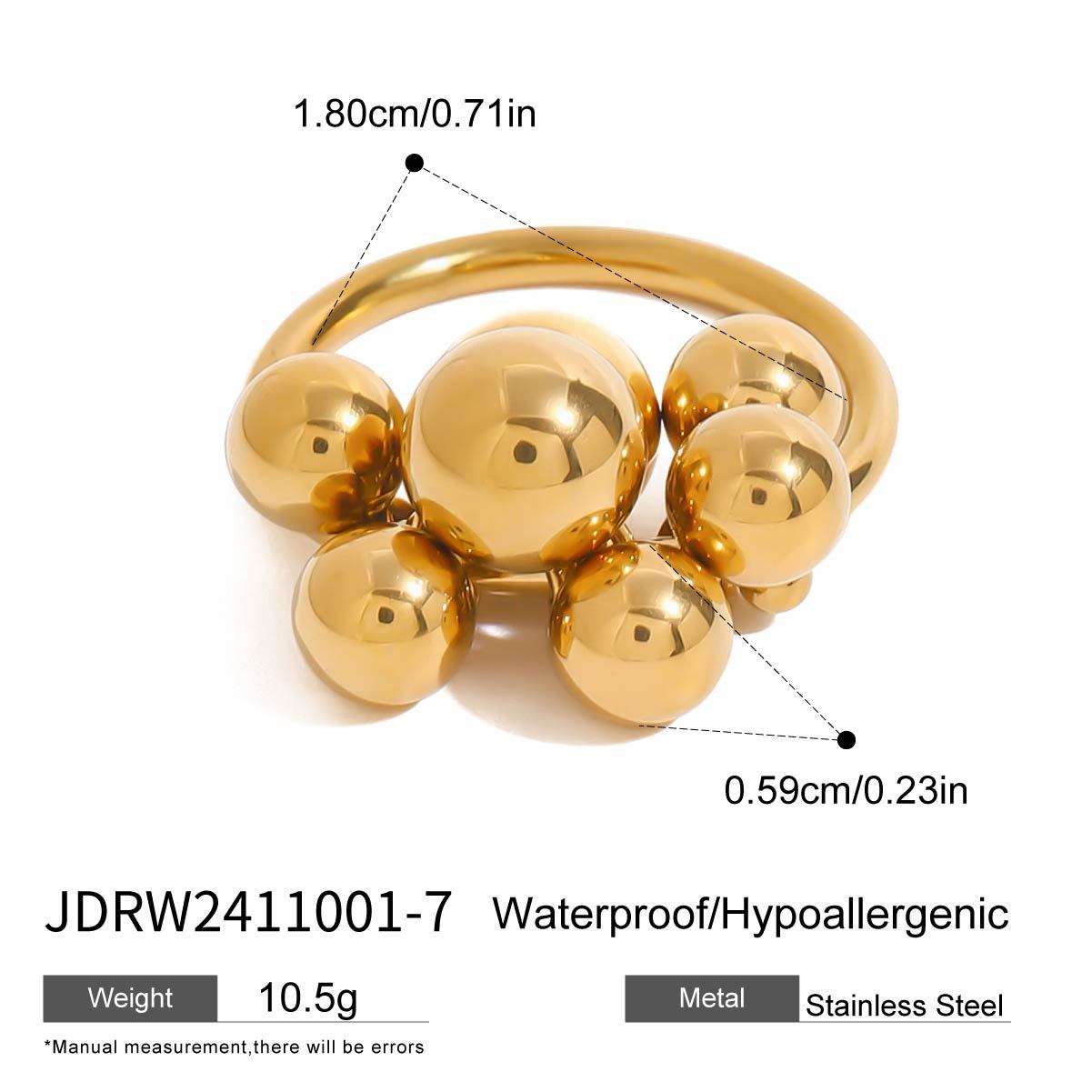 Titanium Steel Ring Ins Style Ring Exaggerated Hand Decoration Stainless Steel