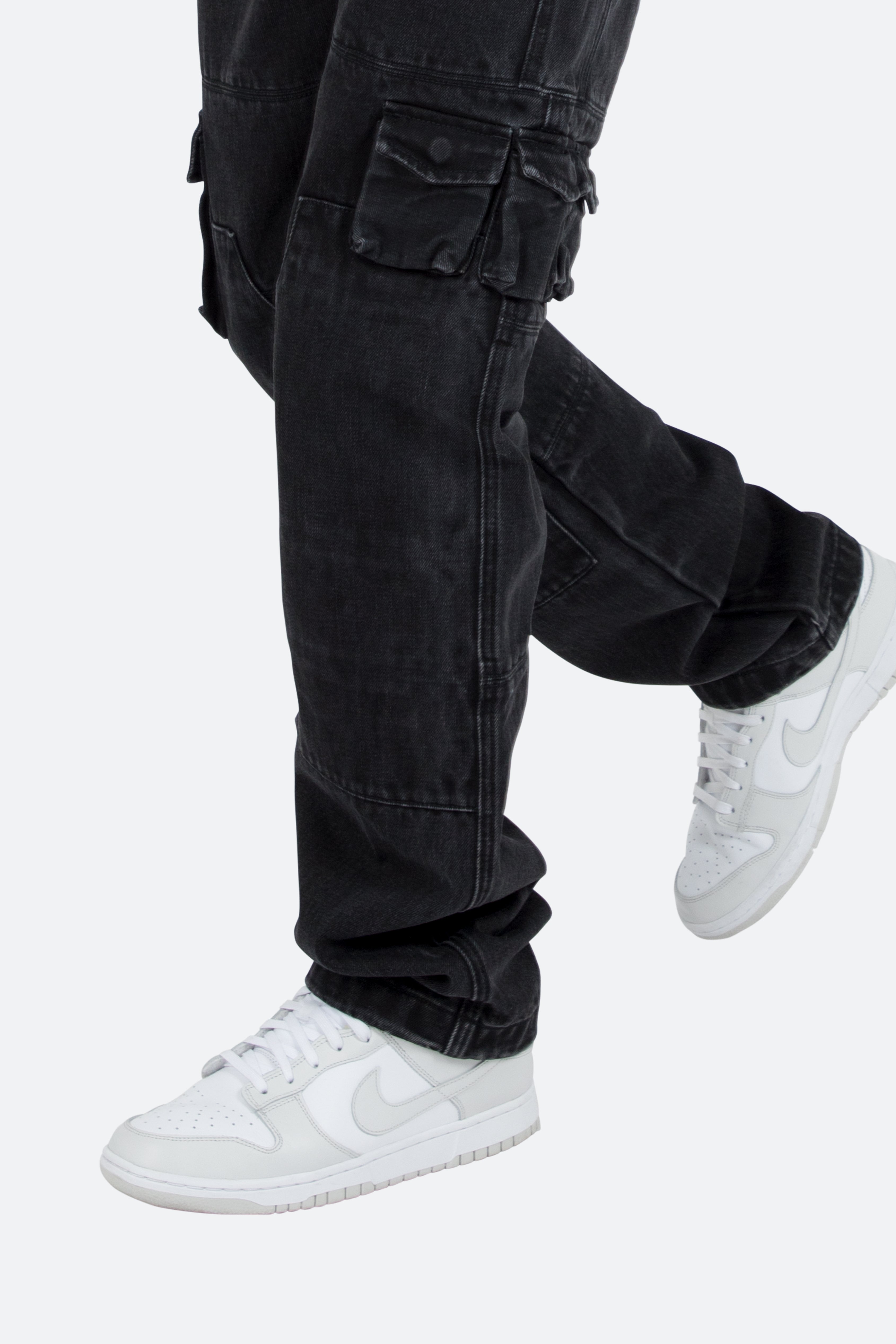 V244 Cargo II Baggy Denim - Vintage Black