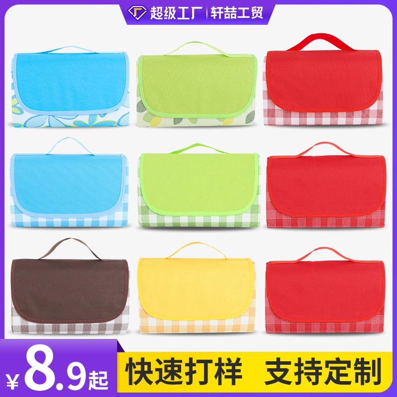 Pastoral Solid Color Waterproof Oxford Cloth Picnic Blanket