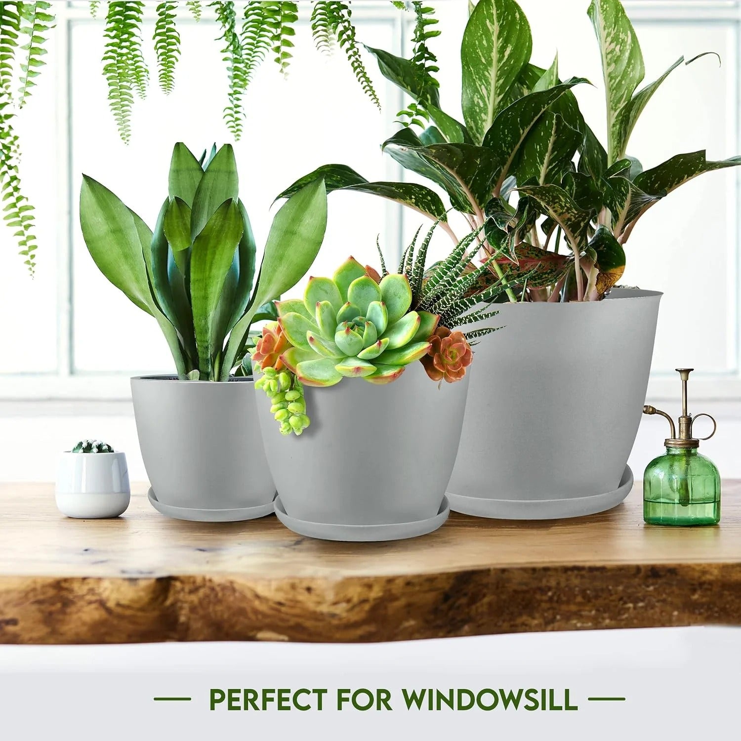 5pcs Plastic Flower Pot Set