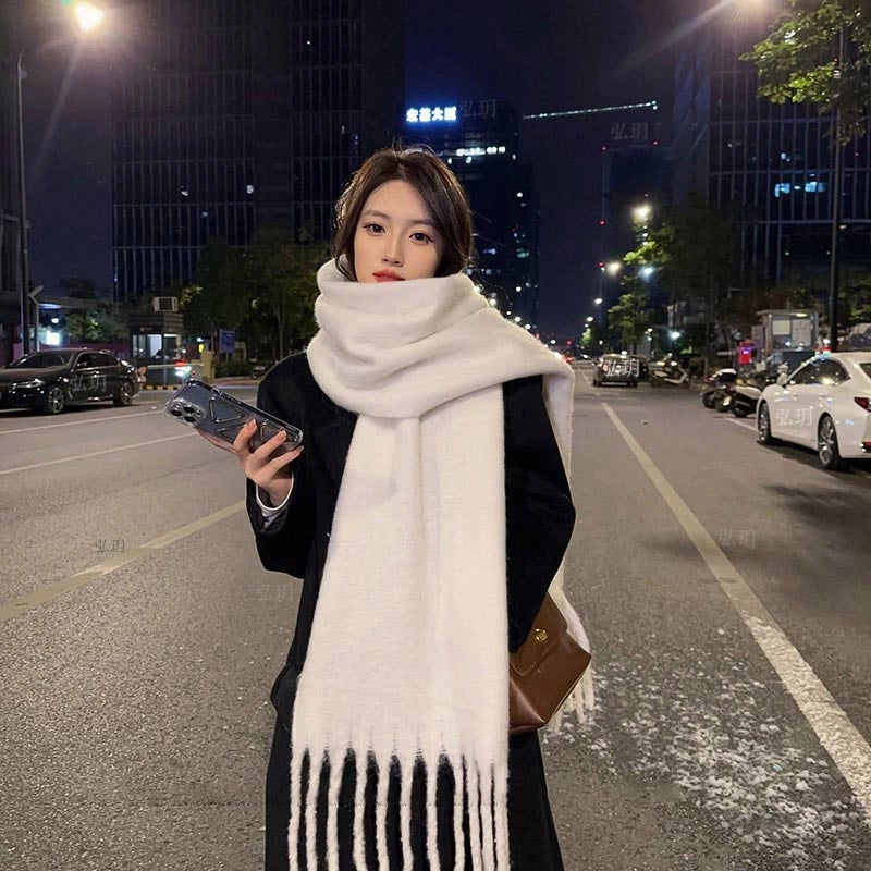 Unisex Cute Solid Color Solid Color Polyester Scarf
