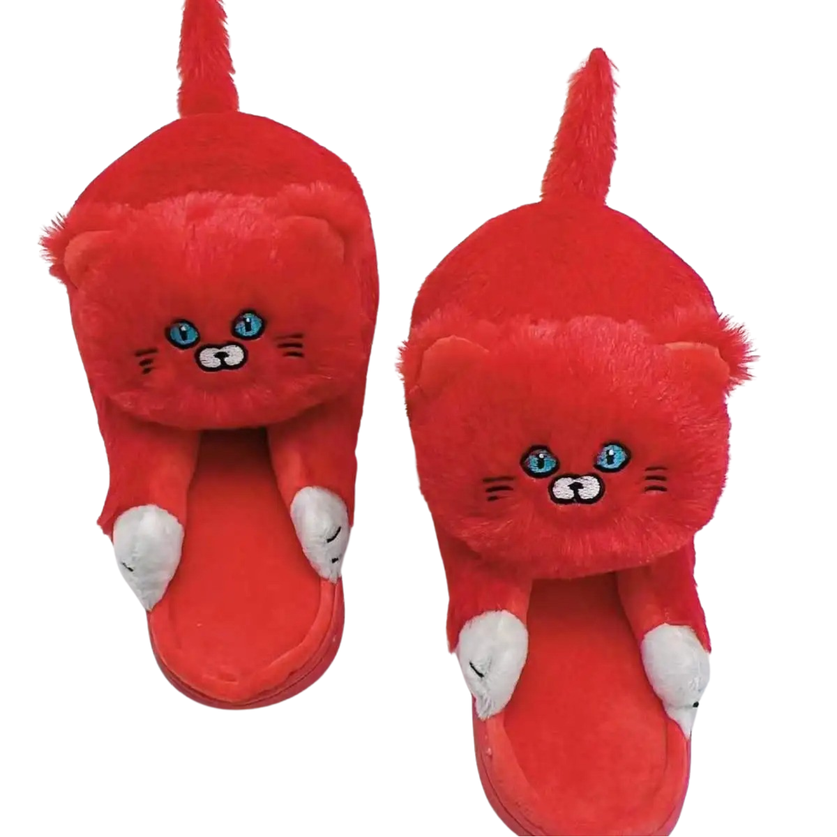 Hugging Cat Slippers - Women's