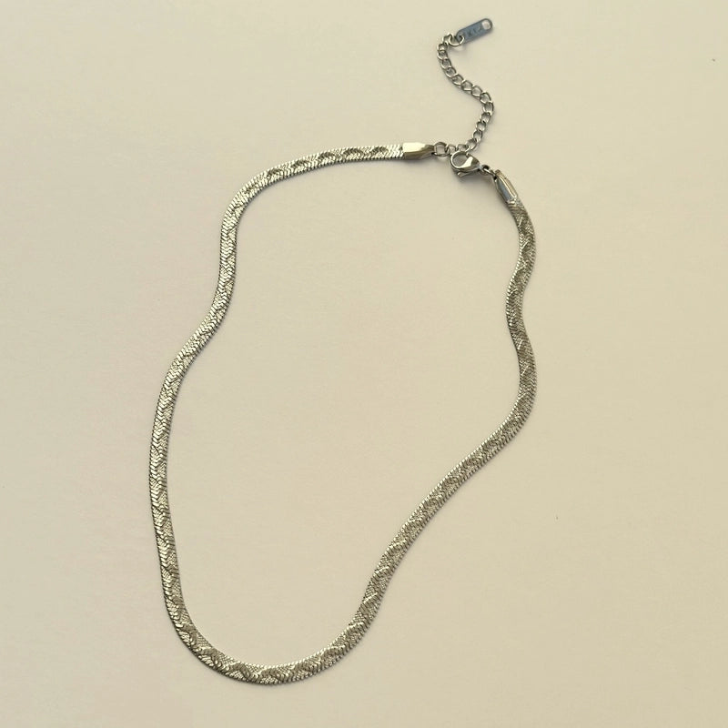 Titanium Steel French Style Plating U Shape Necklace