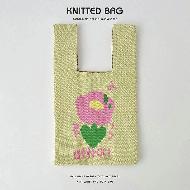 Women's Medium Polyester Animal Cartoon Cute Open Handbag