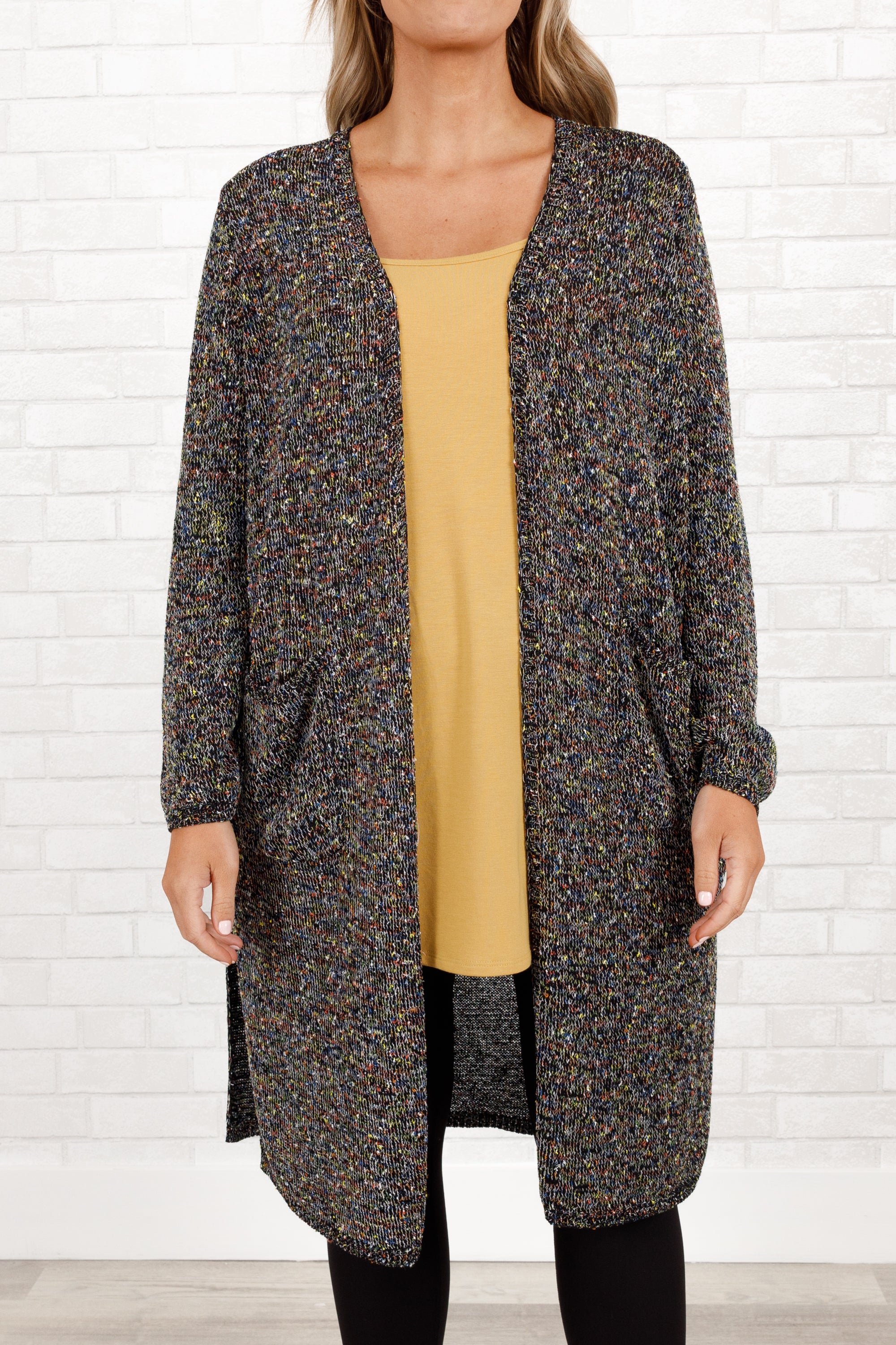 Different For Girls Cardigan. Black