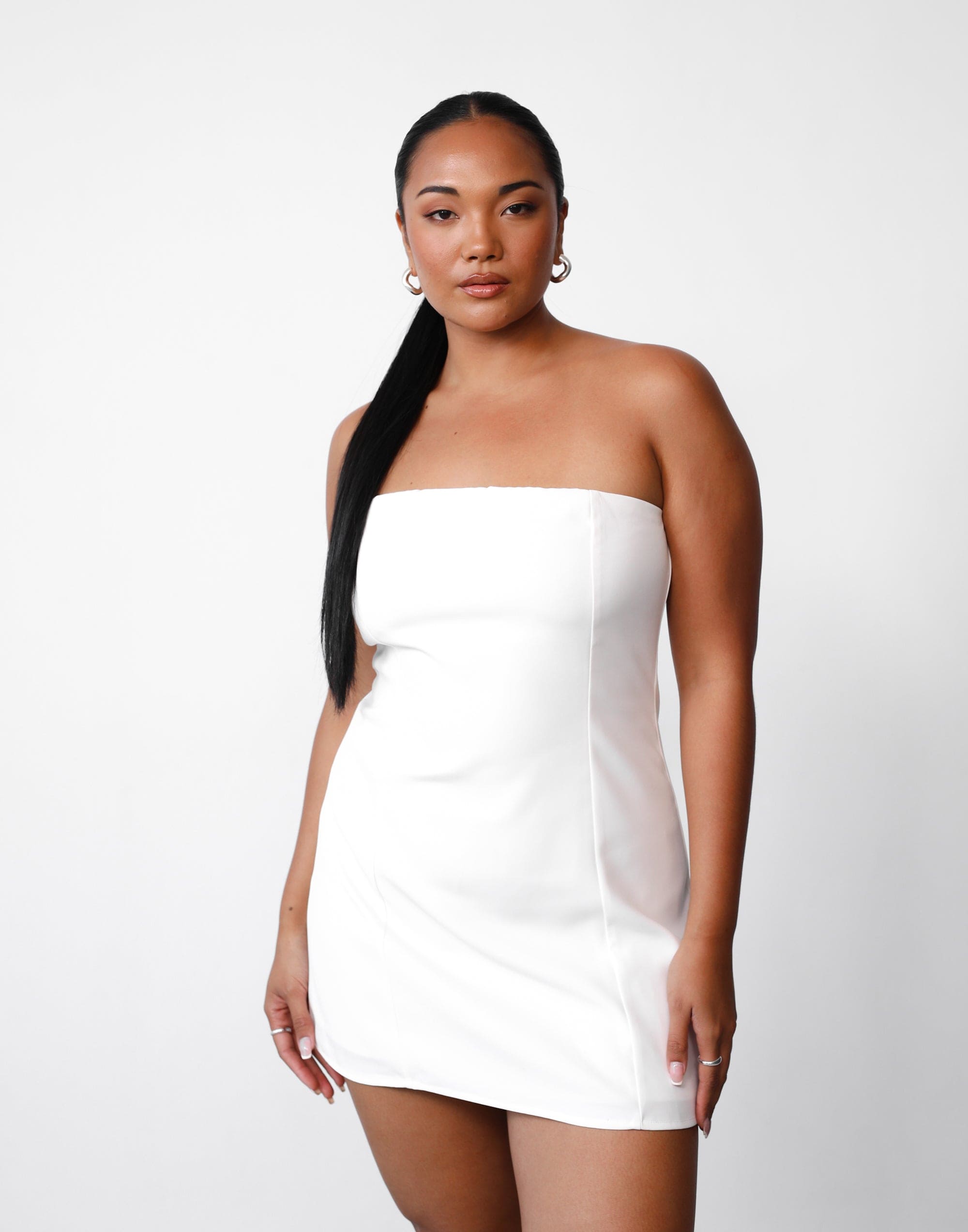 Eleanor Mini Dress (White)