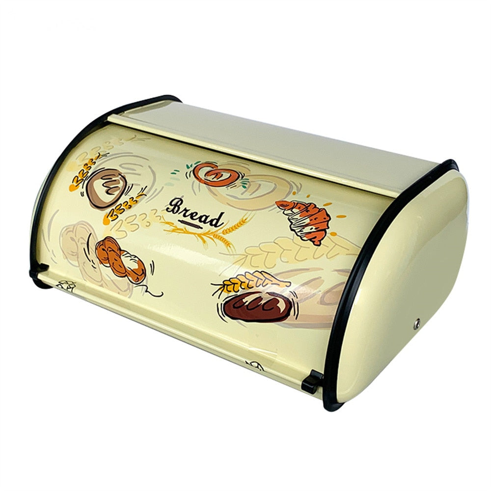 Vintage Style Metal Bread Box