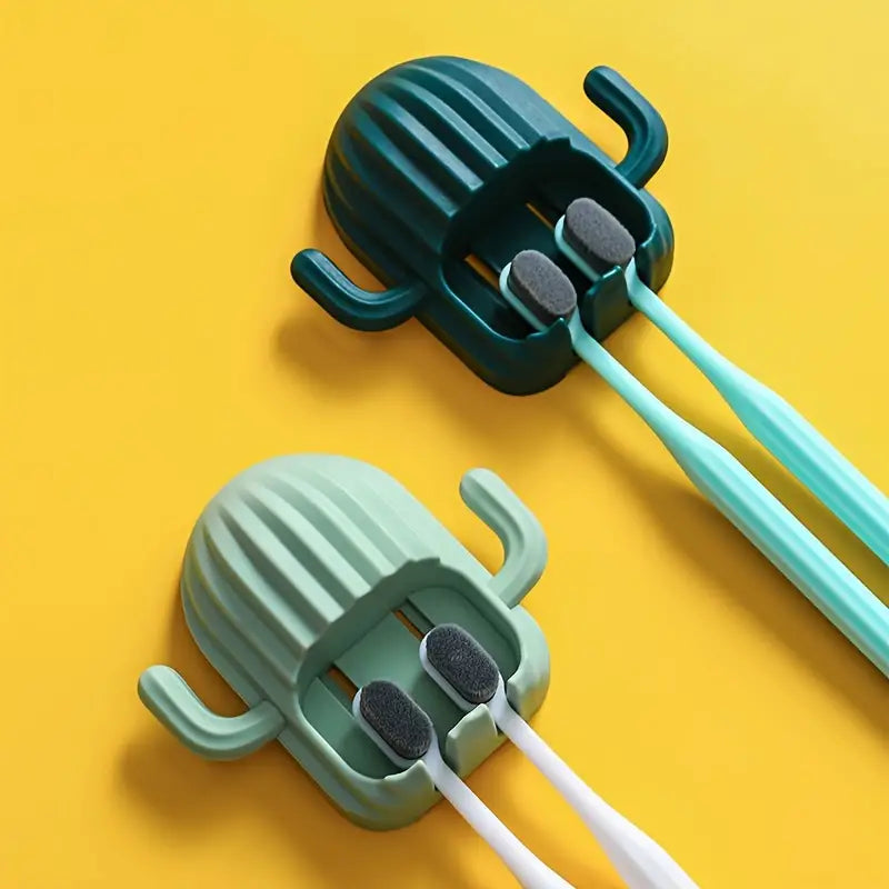 Wall Mounted Cactus Toothbrush Holder