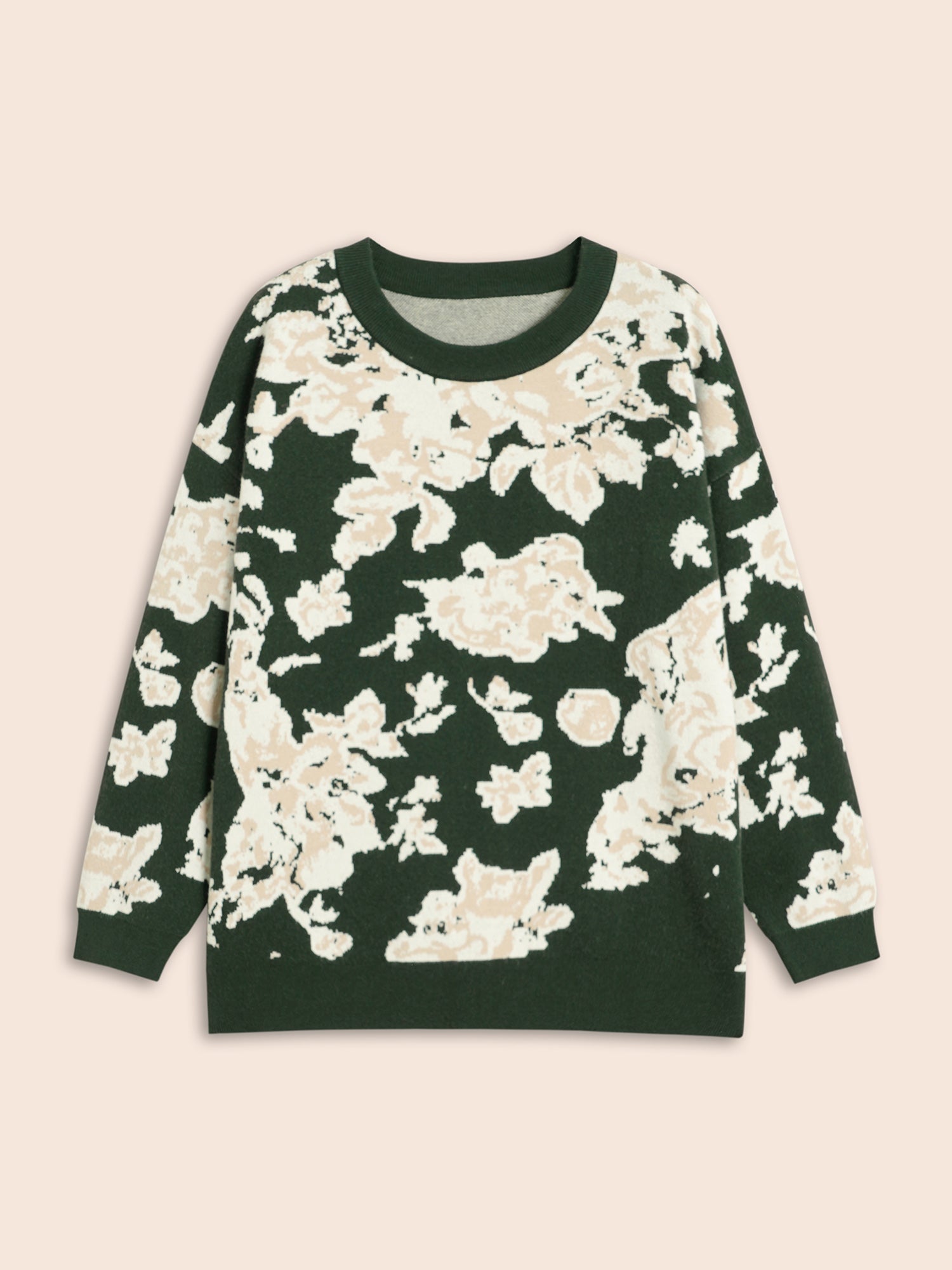 Supersoft Essentials Silhouette Floral Print Pullover