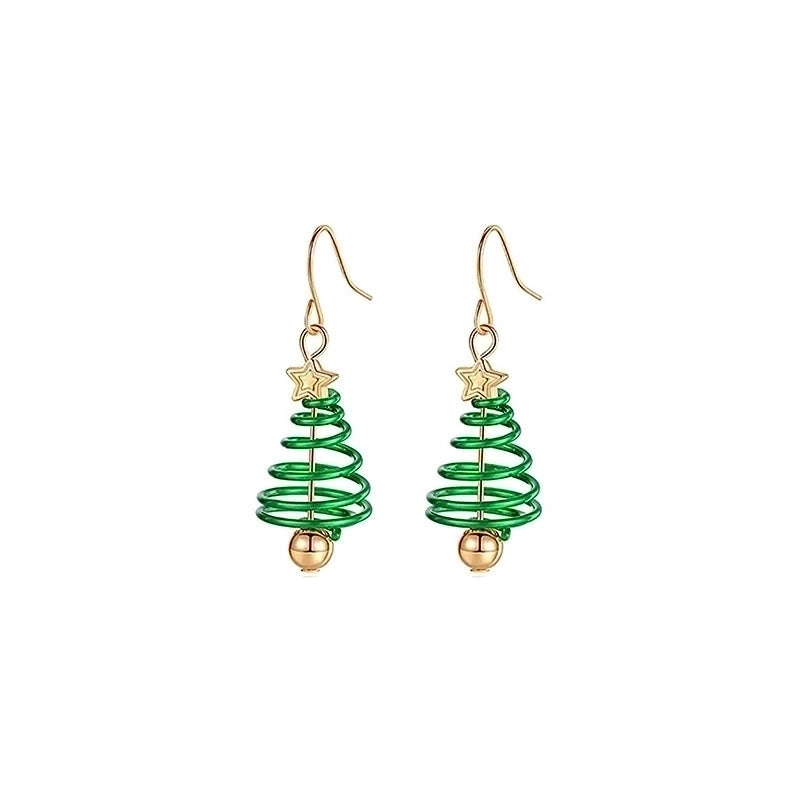 Fashion Santa Claus Christmas Socks Bell Epoxy Alloy Earrings