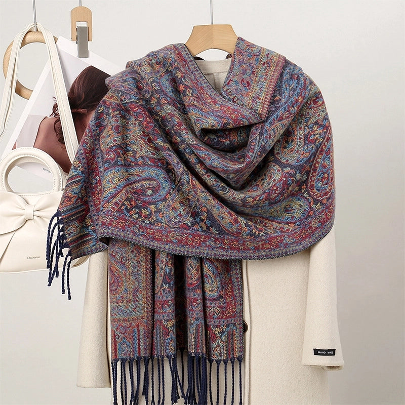 Women's Ethnic Style Minimalist Geometric Solid Color Polyester Scarf