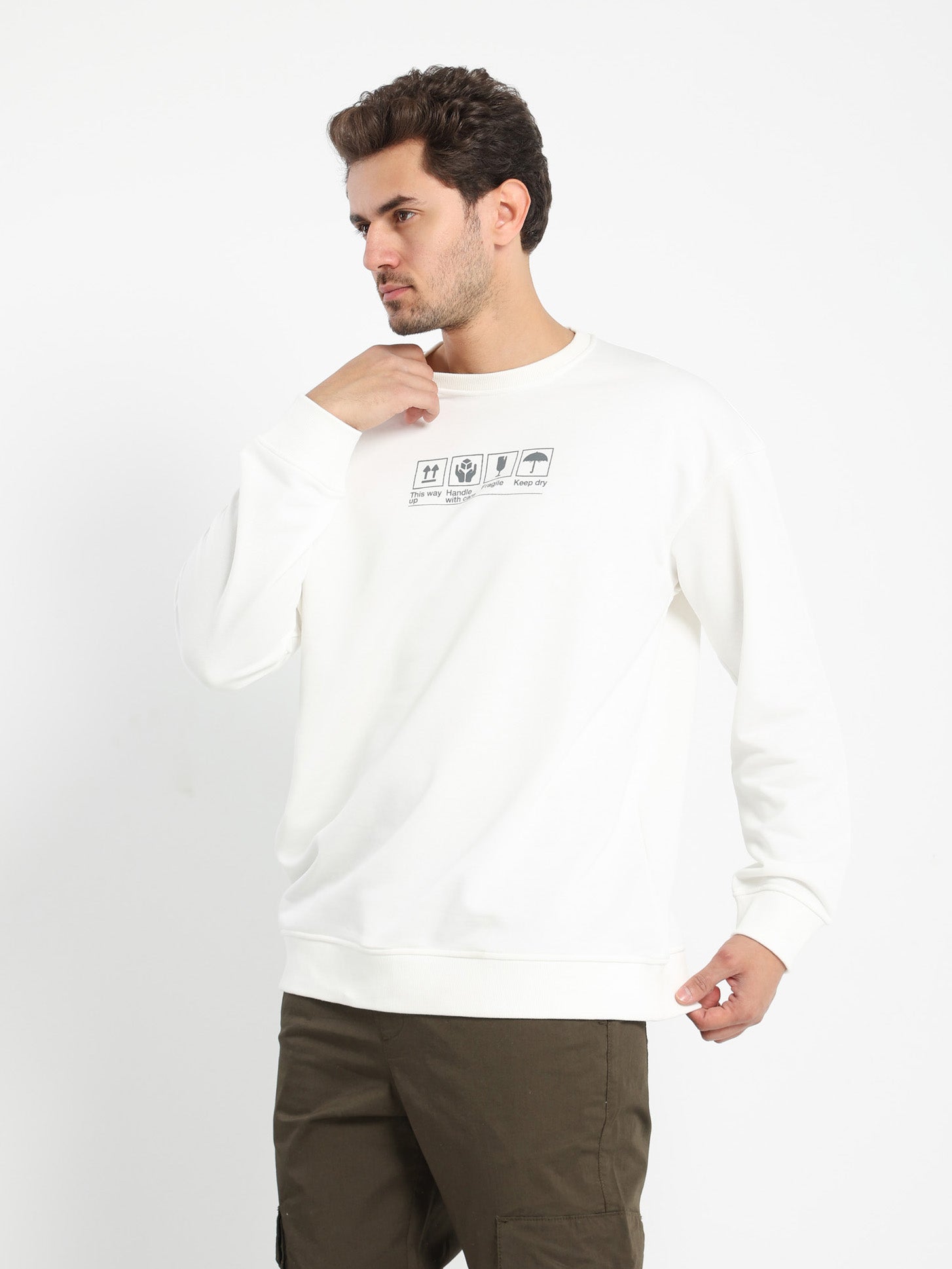 Front Place Print Sweatshirt
