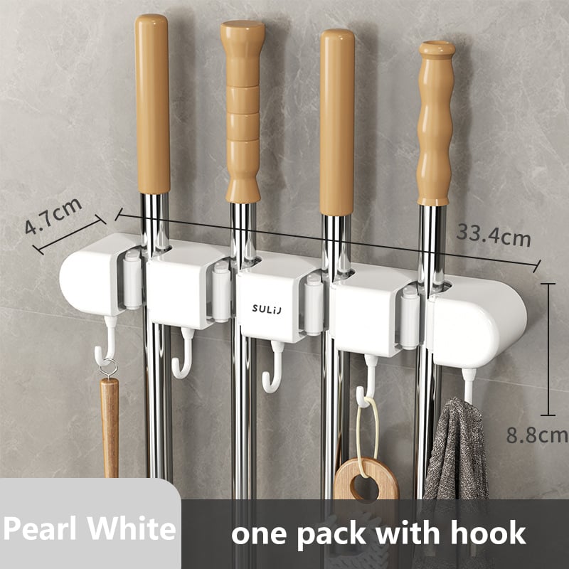 Multifunctional Mop Holder with Hook