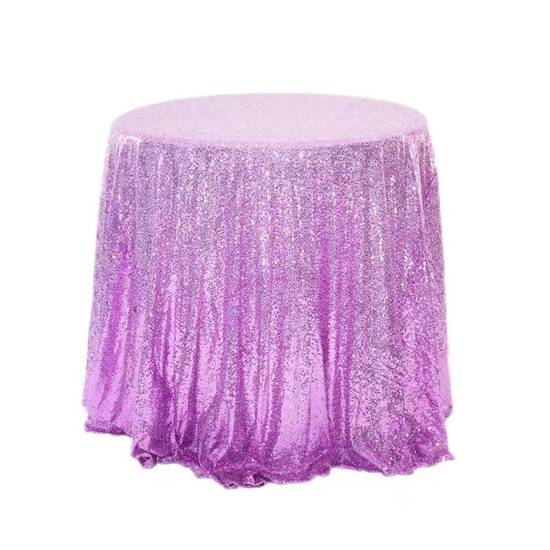 IG Style Sequins Solid Color Polyester Tablecloths