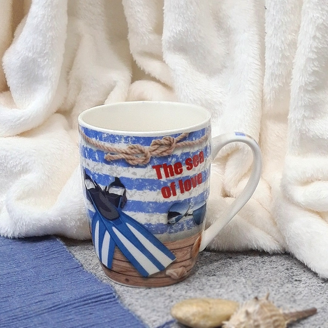 The Sea of Love Porcelain Mugs