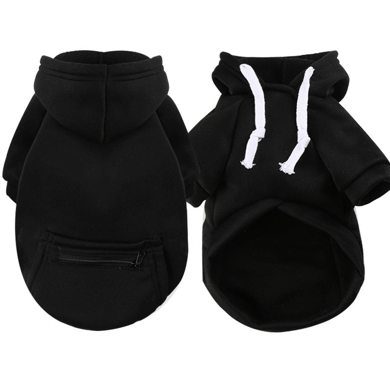 Autumn And Winter Small. Medium And Large Dog Zipper Pocket Dog Dog Clothes Cat Sweater Teddy Bo Meifa Pet Supplies