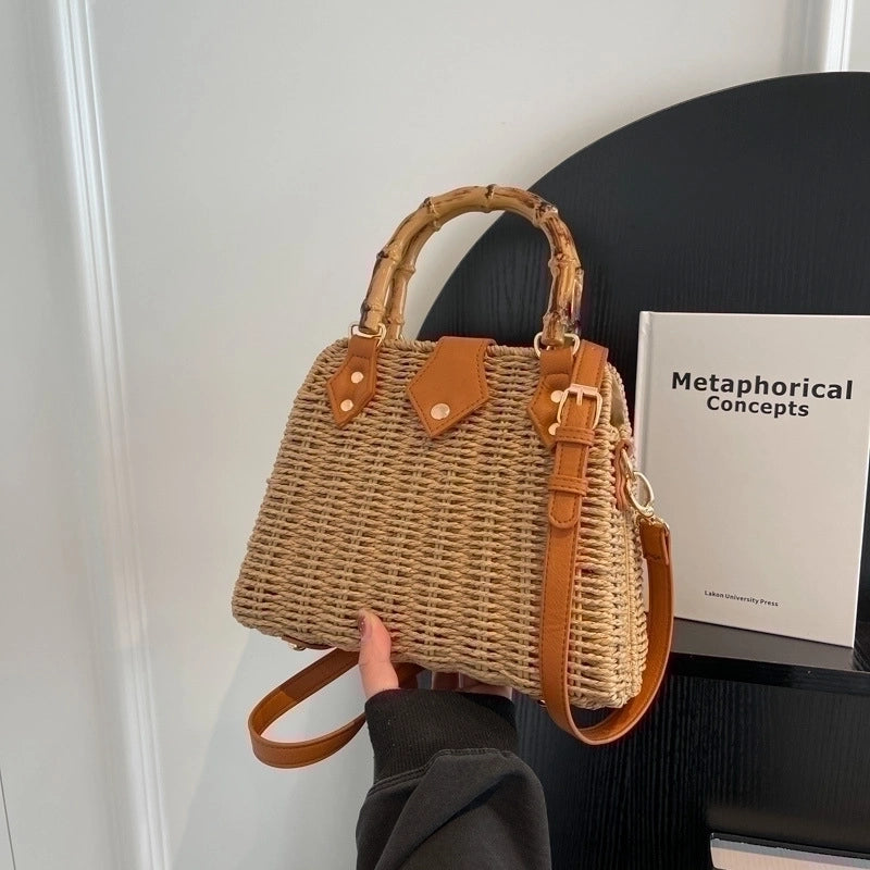 Women's Medium Spring&summer Straw Vintage Style Handbag