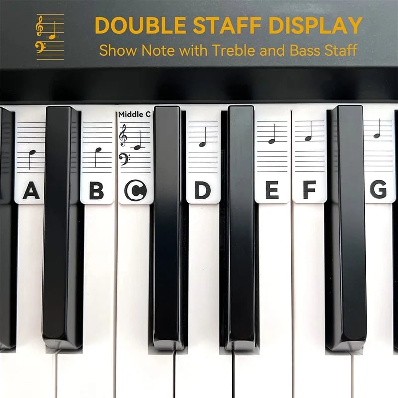 🎁49% OFF🔥🔥--🎄Removable Piano Keyboard Note Labels