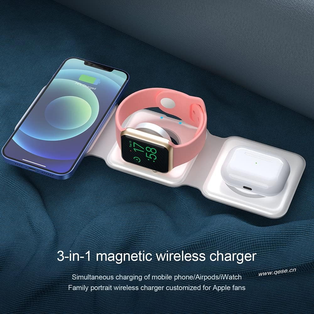 Foldable 3 in-1 Charging Station for Apple Devices