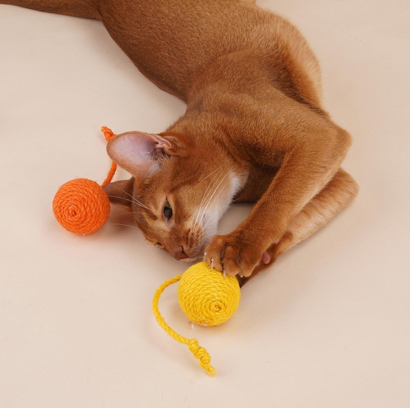 Sisal Rope Balls Cat Toys Set