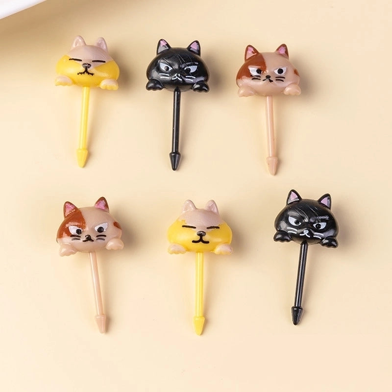 Fashion Car Plastic Fruit Fork 1 Set