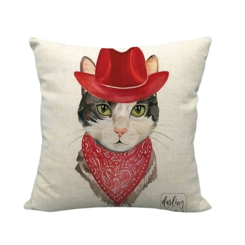 Pastoral Animal Linen Pillow Cases