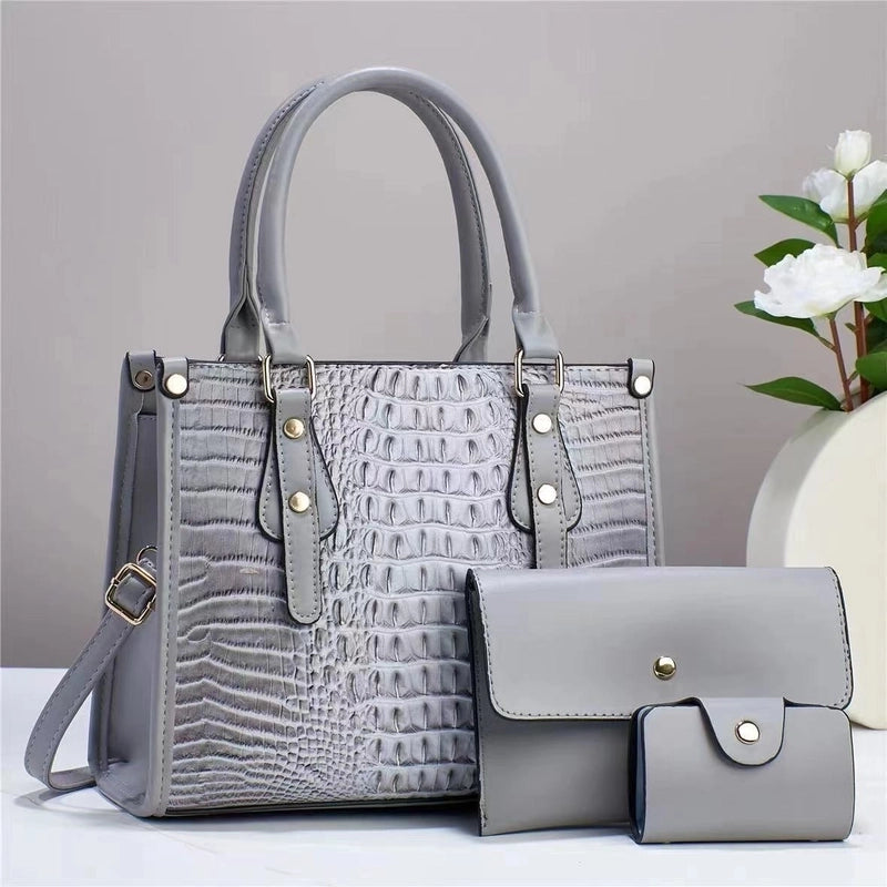Bag Women's Summer New Three-piece Set Trendy Fashionable Hand Shoulder Crossbody Bag Large Capacity Mother Bag