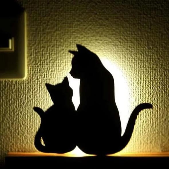 LED Night Light Sound Control-Cat