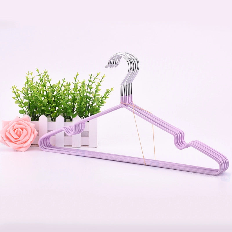 Ming Zhe Plastic Dip Clothes Hanger Household Non-slip Drying Clothes Hanger Bold Adult Drying Hanger Nano Groove Clothes Hanger Explosions