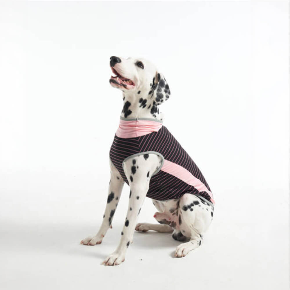 Cooling Ice Silk Striped Colored Breathable Dog Cooling Vest