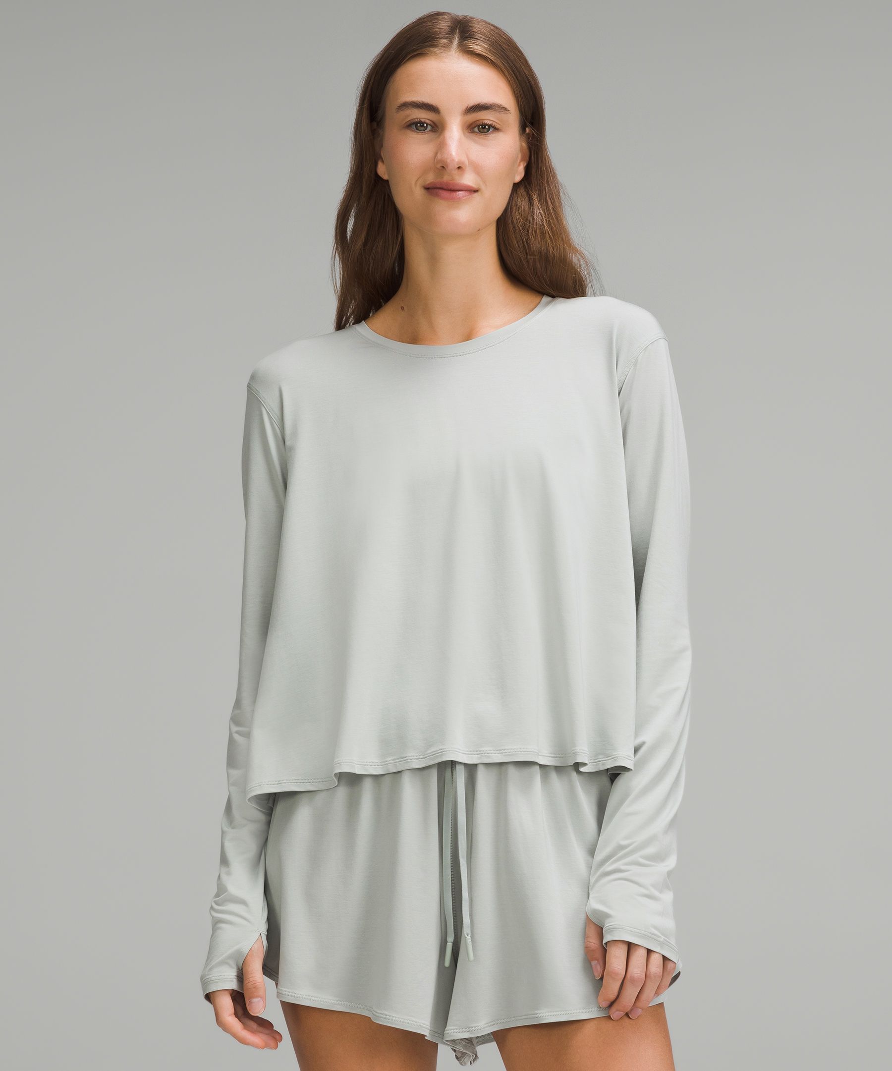 Modal Relaxed-Fit Lounge Long-Sleeve Shirt