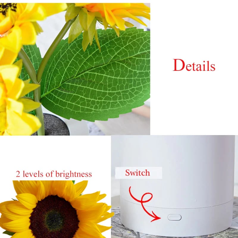 🌻 Sunflower led simulation small night light🌻