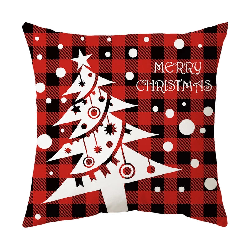 Fashion Christmas Tree Santa Claus Elk Polyester Pillow Cases