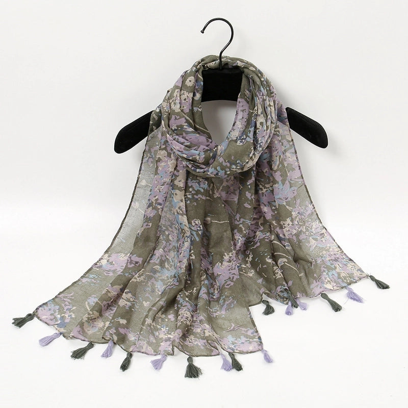 Unisex Vacation Sweet Geometric Polyester Scarf