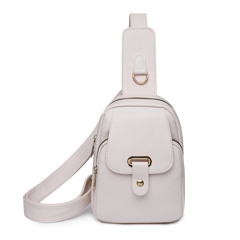 Women's Streetwear Solid Color Pu Leather Waist Bags