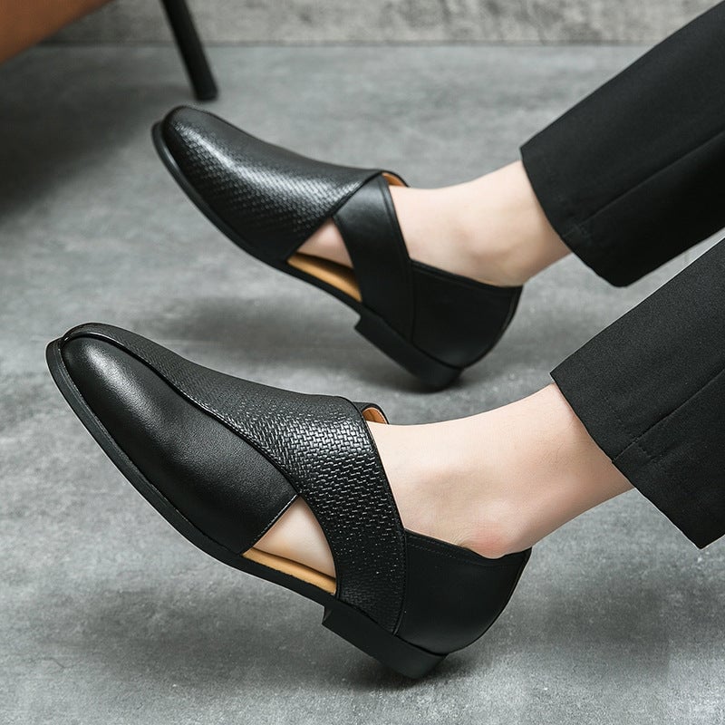 Men's Casual Leather Sandals Shoes (In stock)