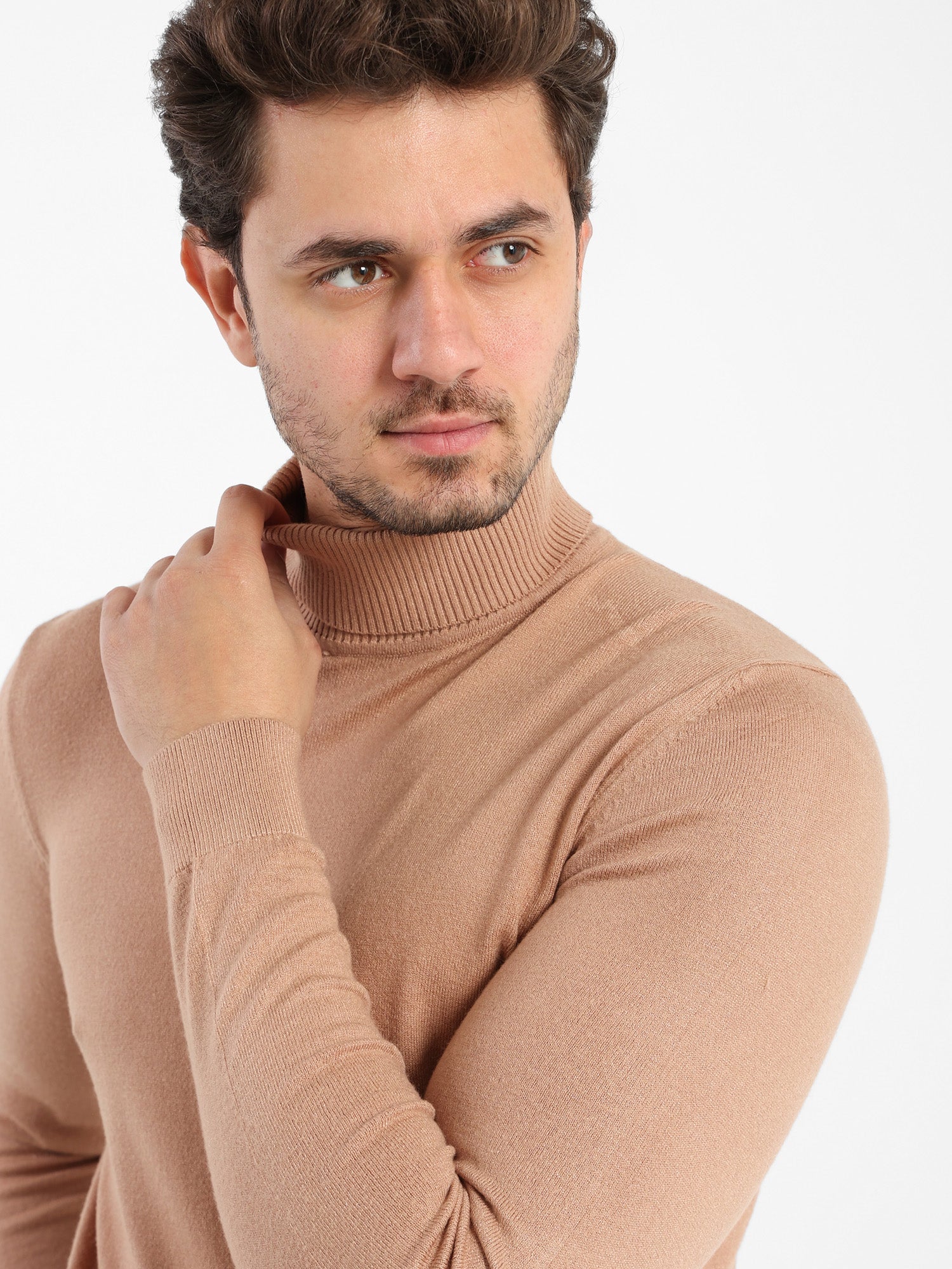 Basic Turtle Neck Solid Pullover