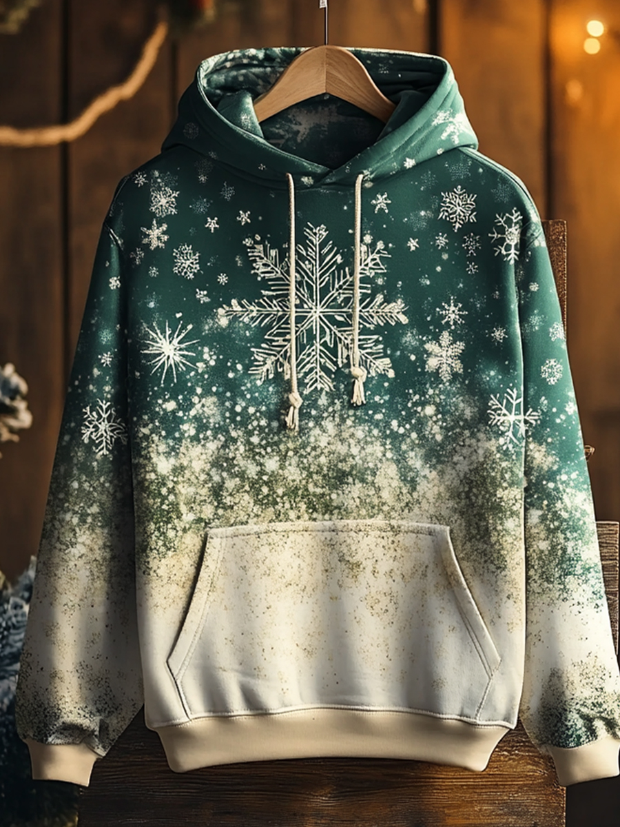 Winter snowflake Christmas Art Print Long Sleeve Hoodie