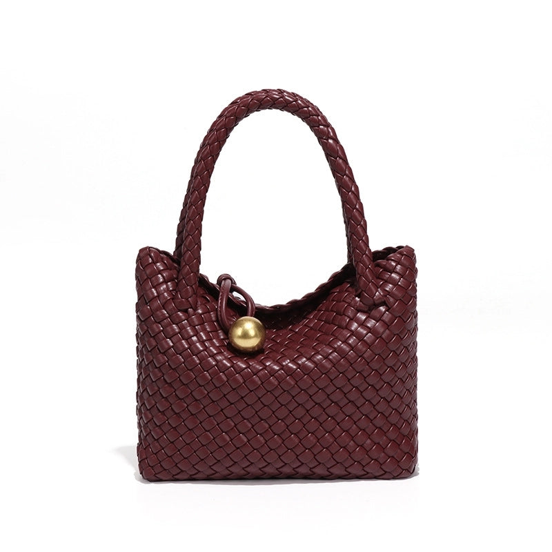 Women's Small Pu Leather Solid Color Elegant Vintage Style Streetwear Square Buckle Handbag