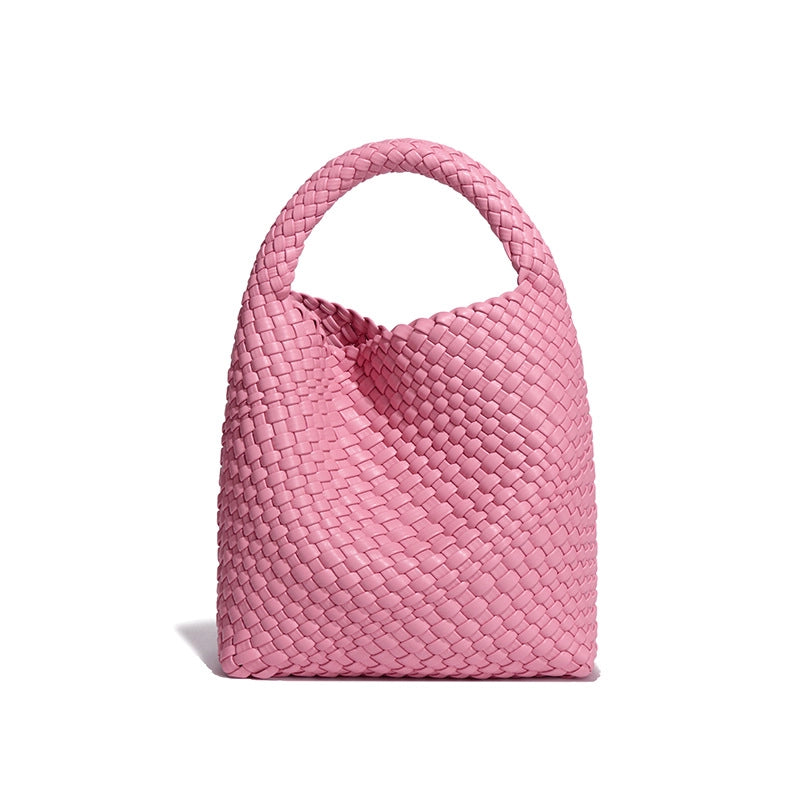 Women's Medium All Seasons Pu Leather Solid Color Classic Style Bucket Magnetic Buckle Shoulder Bag
