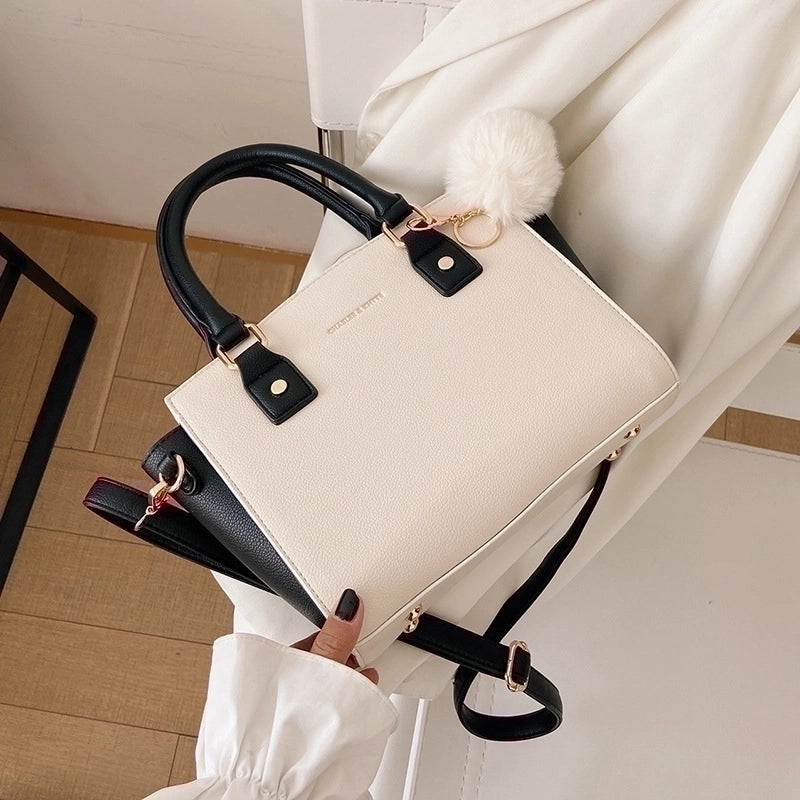 Medium Pu Leather Fashion Square Bag Shoulder Bag