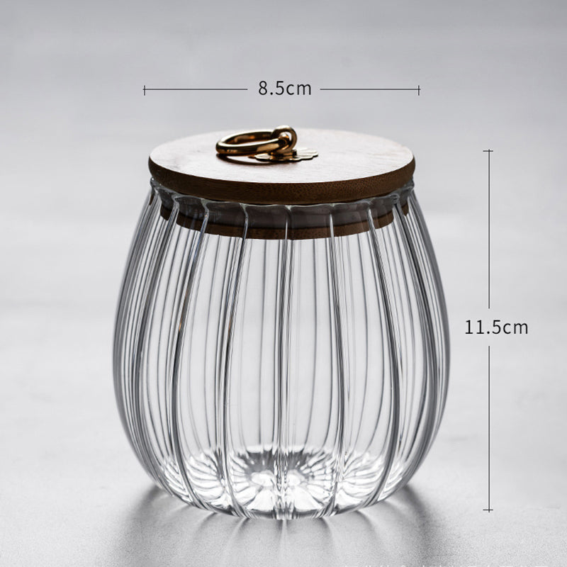 AIRTIGHT GLASS JAR 8.5*8.5*11.5CM