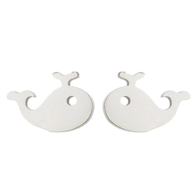 1 Pair Fashion Animal Owl Plating 304 Stainless Steel 18K Gold Plated Ear Studs
