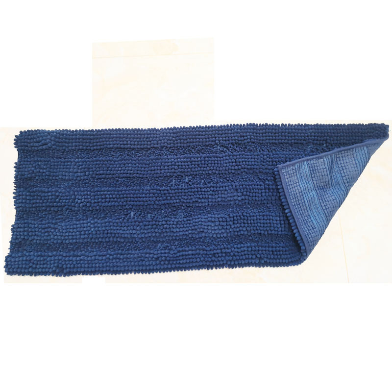 Super soft large grain thick tufted chenille floor mat machine washable suitable for study living room bathroom kitchen