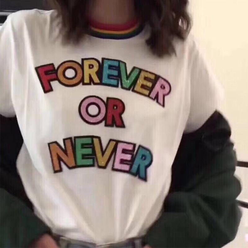 Forever or Never Holographic Tee