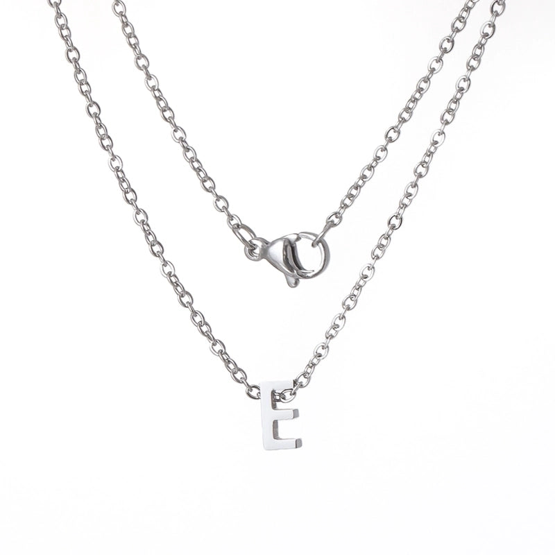 Titanium Steel Minimalist Plating Letter None Necklace